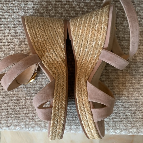 Stuart Weitzman neutral suade espadrilles - Picture 3 of 5